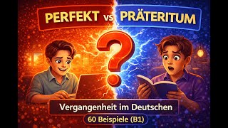 Perfekt vs Präteritum | Vergangenheit im Deutschen | 60 Beispiele (B1)