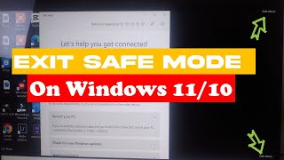 How to exit safe mode on windows 11/10?ode video