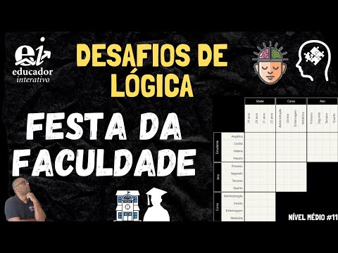 Festa da Faculdade (DESAFIOS DE LÓGICA Geniol) Nível Médio 