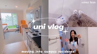 uni vlog 🤍 moving into a new dorm + ubc empty studio tour