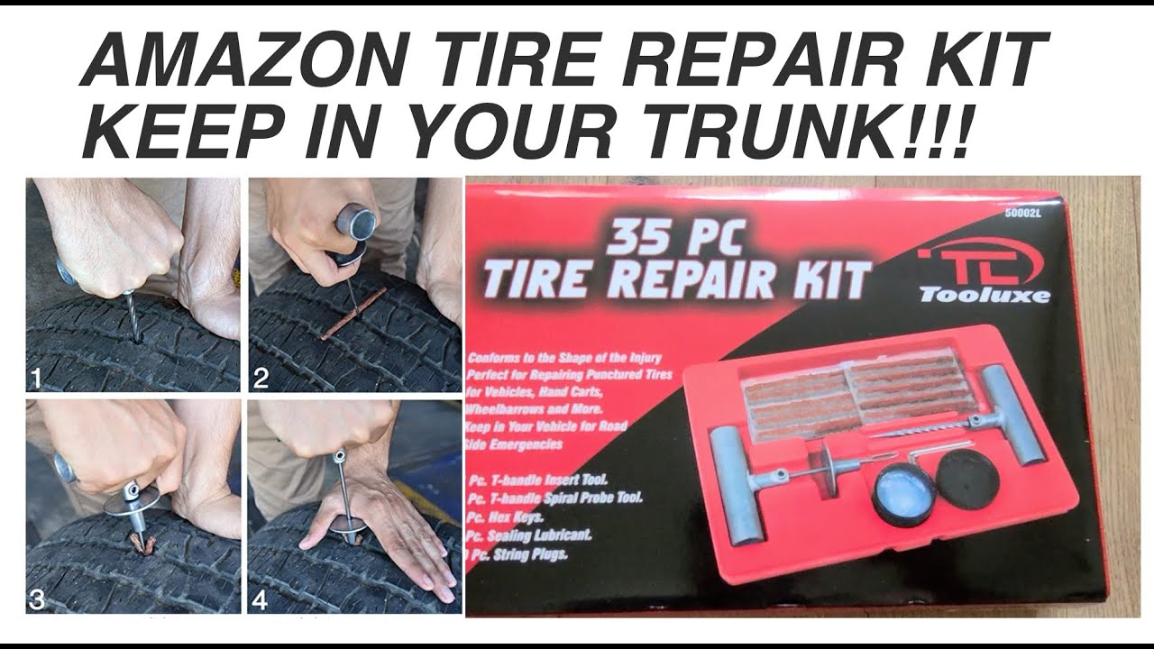 Amazon Tire Repair Plug Kit DIY Car Truck ATV Tractor RV Heavy Duty Fix