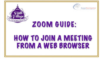 FVC How to Join a Zoom Meeting from Your Web Browser