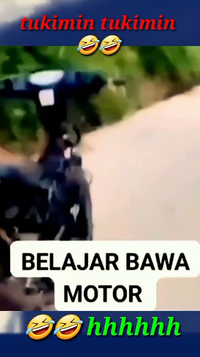 Tukimin belajar bawa motor