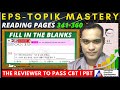 CBT/PBT FILL IN THE BLANKS pages 341-360 | EPS-TOPIK READING Question Bank
