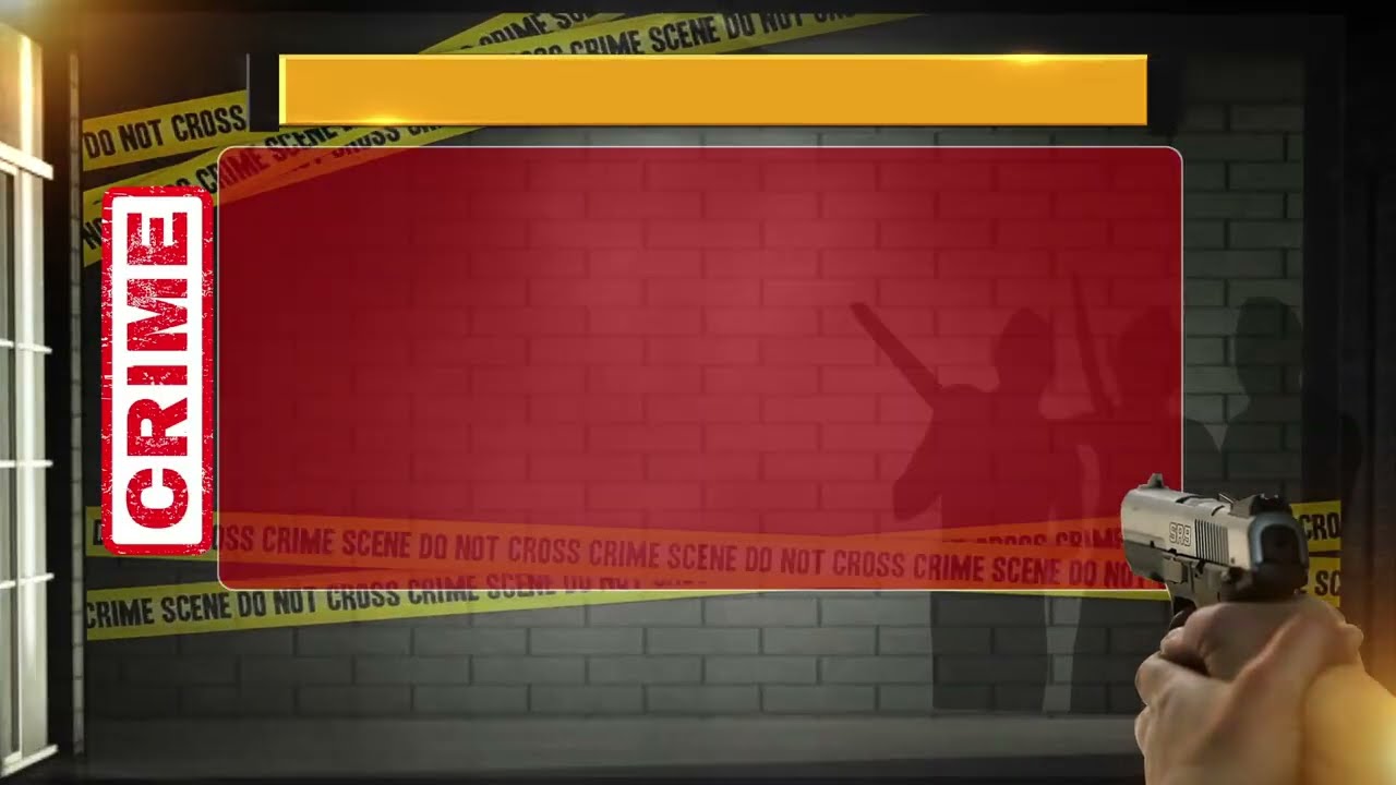 Crime Alert  Text Graphics plate No Copyright