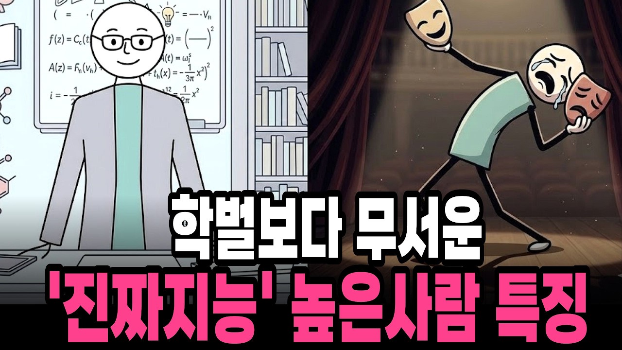 학벌 스펙 IQ 상관없이 지능높은 사람들의 특징