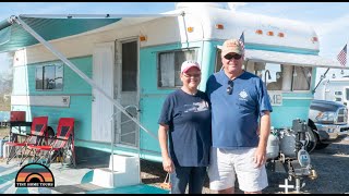 Retired Couples Vintage Trailer Restoration Tiny House  Living A Life Of Total Freedom