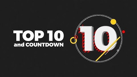 Top 10 Videos And Countdown After Effects Templates