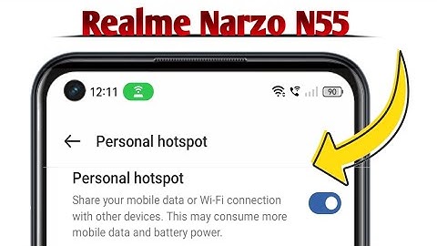 Hotspot Not Working on Realme Narzo N55 Problem Solved