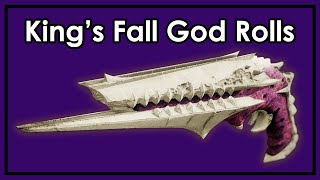 Destiny 2: The God Roll Weapons of King's Fall