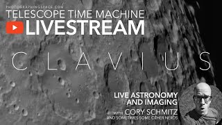 Telescope Time Machine LIVE 20.10.27: The Moon, and CLAVIUS crater (where there&#39;s water)