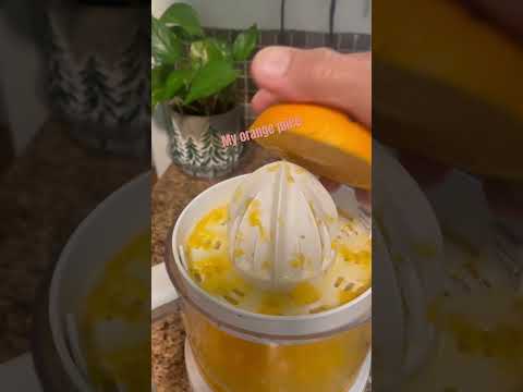 Healthy orange juice.  #vlog #youtubeshorts #satisfying #shorts