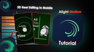 How to Edit 3D Viral Reel on Mobile | Alight Motion Live Editing Tutorial (Step-by-Step)