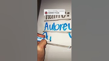 AUBREY💙 #namewriting #lettering #handwrite #name #writeyourname #handwriting #cursive #expo #art