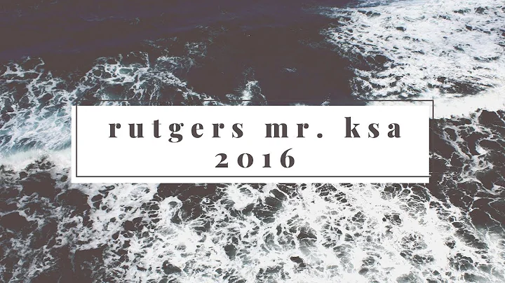 RUTGERS MR. KSA 2016 -- Sorry (Justin Bieber)
