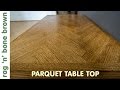 Making A Herringbone Coffee Table Using Salvaged Oak (part 1 of 2)