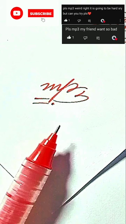 mp3 || a weird request #signature #mp3 #subscribe #comment #shorts #foryou #like