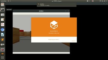 Robot in Gazebo environment to detect a Colour Beacon