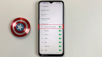 Real-time network speed on OPPO A57 Android 12