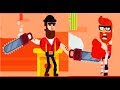Bowmasters #5 Мультфильм Игра про ДУЭЛЬ ГЕРОЕВ Игровой мультик для детей #Мобильные игры