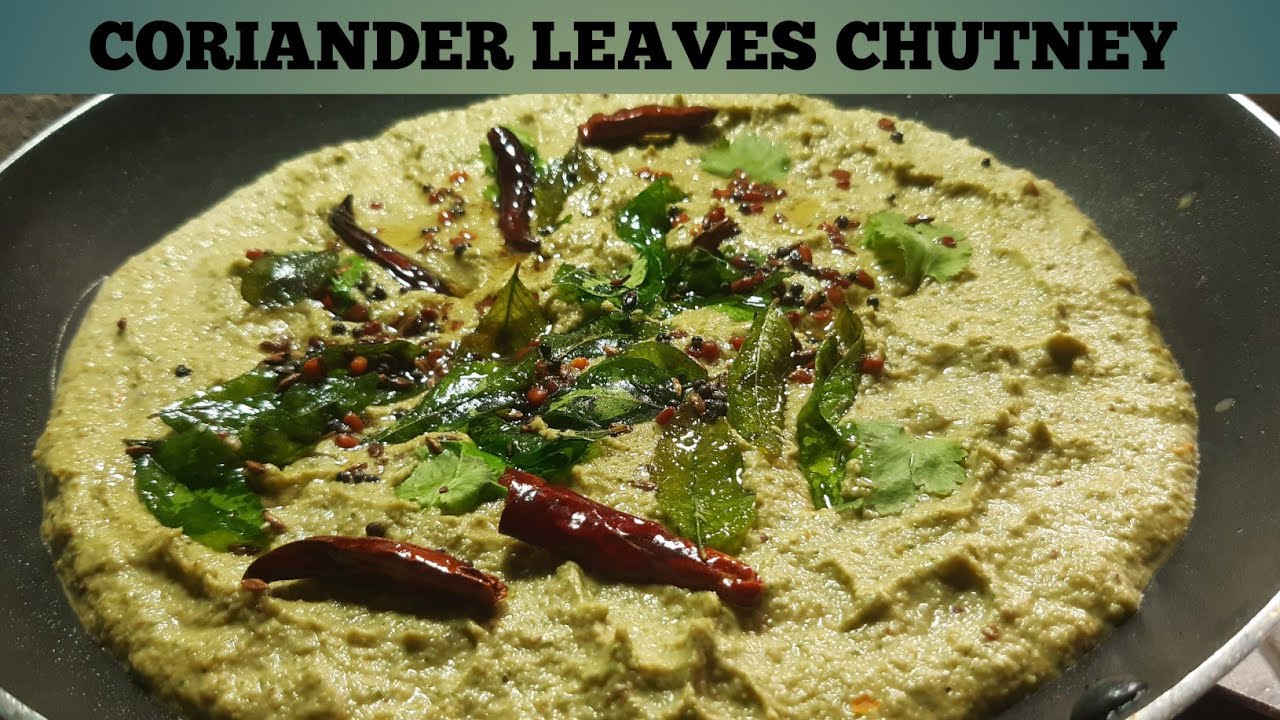 CORIANDER CHUTNEY FOR DOSA & IDLI 🌿CORIANDER LEAVES CHUTNEY 