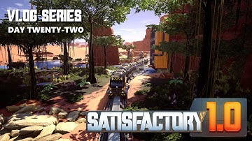 [Satisfactory][1.0][22] Electronics Factory (Supercomputer) - Factory & Train Tour - V-Log Day 22