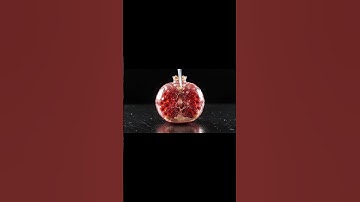 Crystal Pomegranate — Ruby Beads Spill in Slow-Mo (ASMR) #asmr #shorts