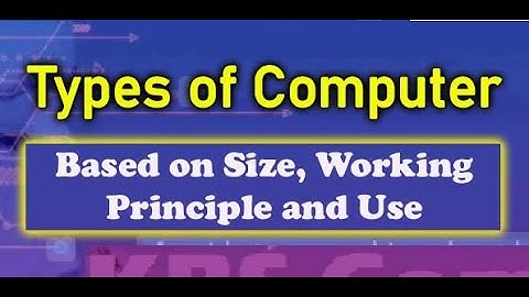 Types of Computer | Based on Size, Working Principle & Use | कंप्यूटर के प्रकार