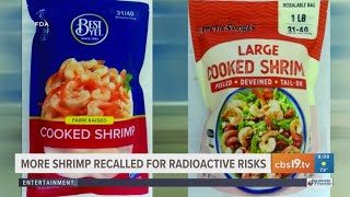 More shrimp recalled for radioactive risks