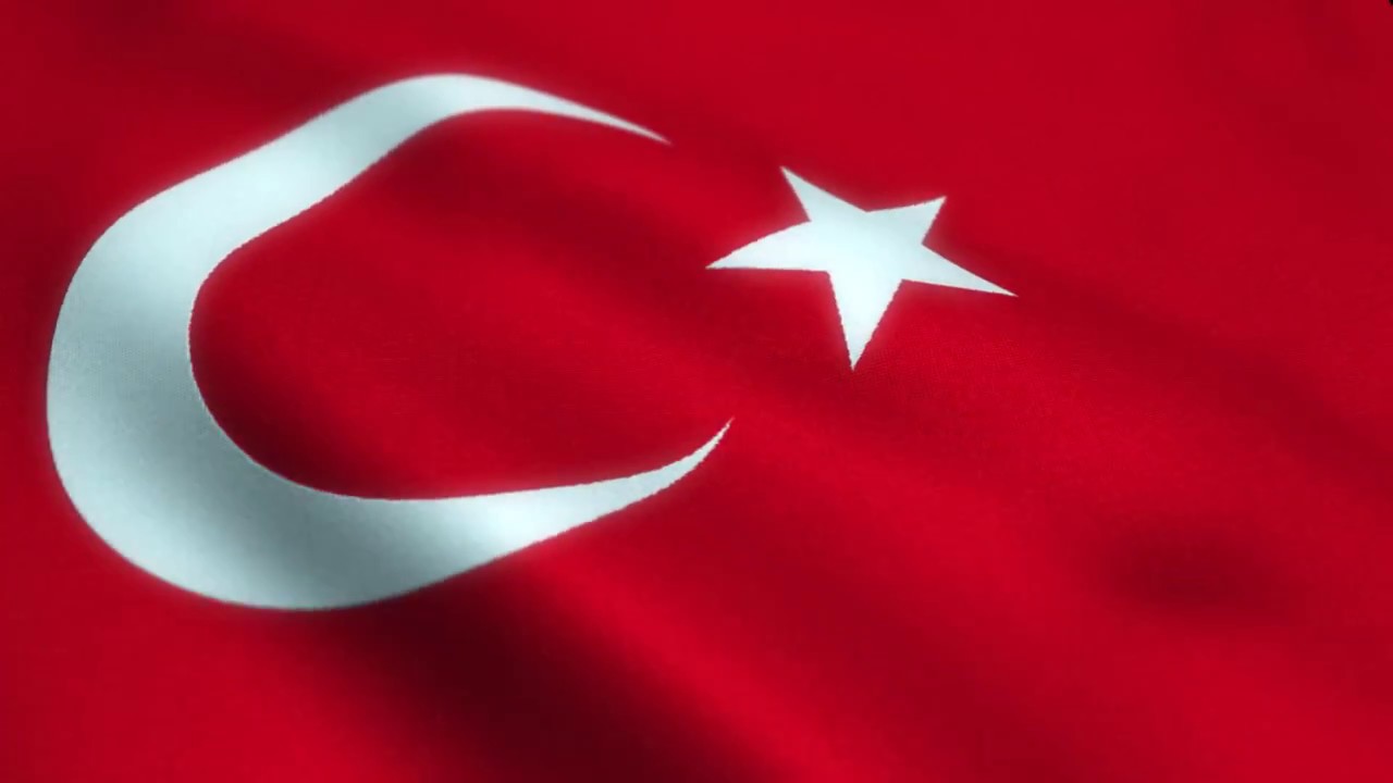 Flag of Turkey - Türk bayrağı - Animation HD