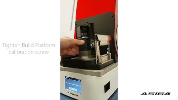 Asiga MAX Set Zero Position Calibration