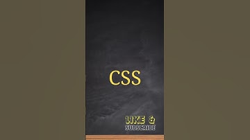 Did you know the acronyms of CSS #cascadingstylesheets #abbrevations #computerscience #gkquestion