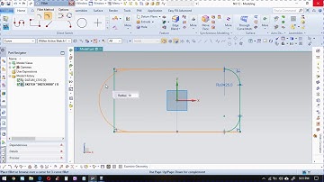 02-Nx Cad Tutorial - Fillet, Champher, Polygon, ellipse, conic, Spline