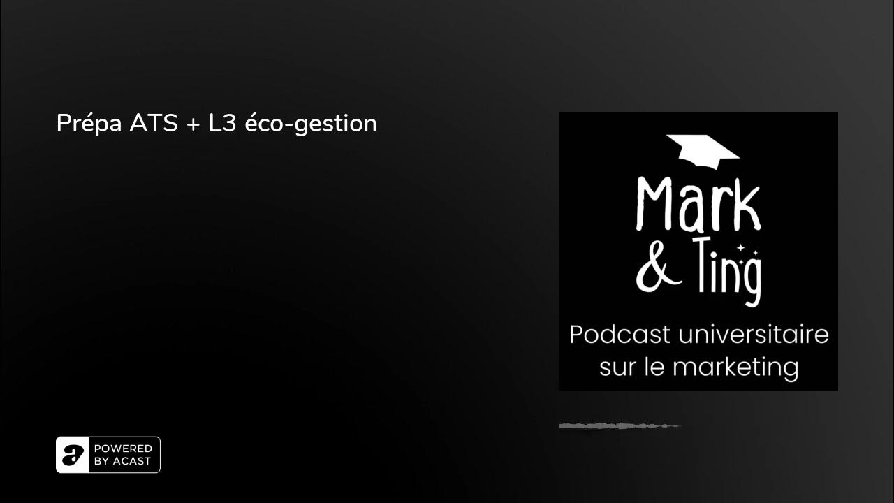 Prépa ATS + L3 écogestion YouTube