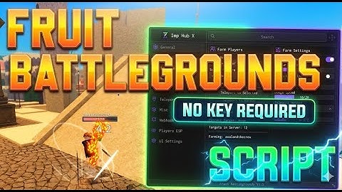 Fruit Battlegrounds Script (PASTEBIN 2026) (FARM LEVEL ,TELEPORT ON PLAYER, GET FRUITS, SPEED