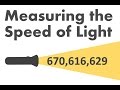Measuring the Speed of Light