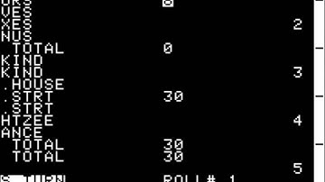 Yahtzee for the Apple II