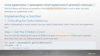 How to Prevent Your App from Crashing When Firebase Data is Null