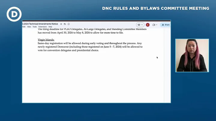 DNC Rules and Bylaws Committee Meeting