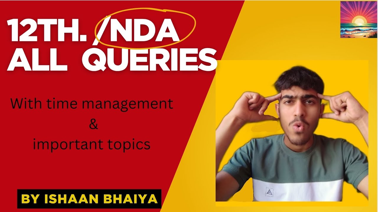 How to manage NDA with class 12 | important subjects of NDA | all ...