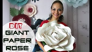 Free Standing Giant Flower | Giant paper rose | English subtitles