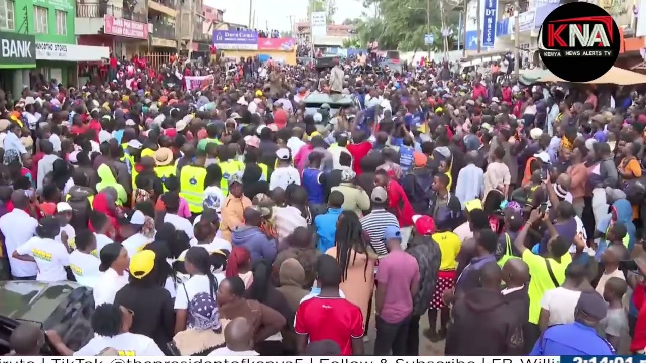 DUE TO HEAT INCREASE FROM THE OPPOSITION, PRESIDENT RUTO GETS BACK TO THE STREETS 