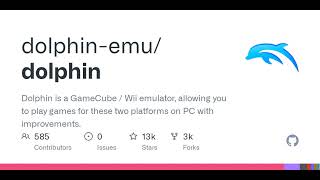 GitHub - dolphin-emu/dolphin: Dolphin is a GameCube / Wii emulator, allowing you to play games fo...