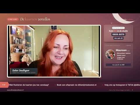 Woensdagavond 26 augustus Esther Smallegoor in De Kaarten Vertellen
