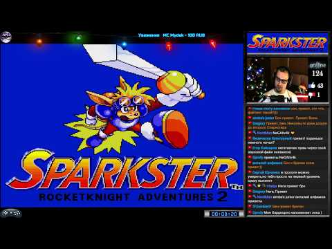 Sparkster: Rocket Knight Adventures 2 прохождение [Normal] (SEGA Genesis, Mega Drive) Стрим RUS