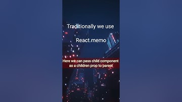 Memoizing child component in react without using react memo ?
