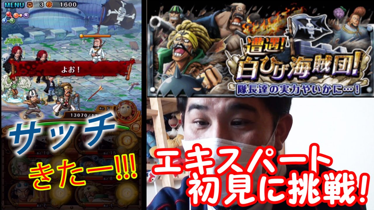 トレクル 遭遇 白ひげ海賊団エキスパート初見でサッチきた Youtube