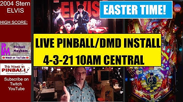 LIVE PINBALL - ELVIS - PLUS COLOR DMD INSTALL