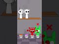 Perfect Puzzle Challenge - Jump into the correct color bucket | Incredibox Sprunki#sprunki  #shorts