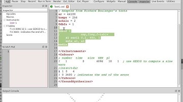 CsoundQt Live coding